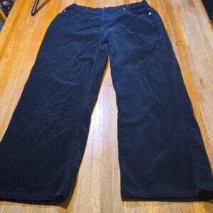 Mountain Lake Women 10 Solid Black Corduroy Stretch Boot Cut 5 Pocket Jeans